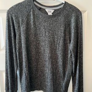 Athleta Girl Charcoal Grey Long sleeve Shirt